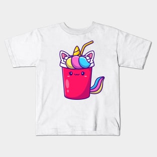 Cute Unicorn Soda Kids T-Shirt